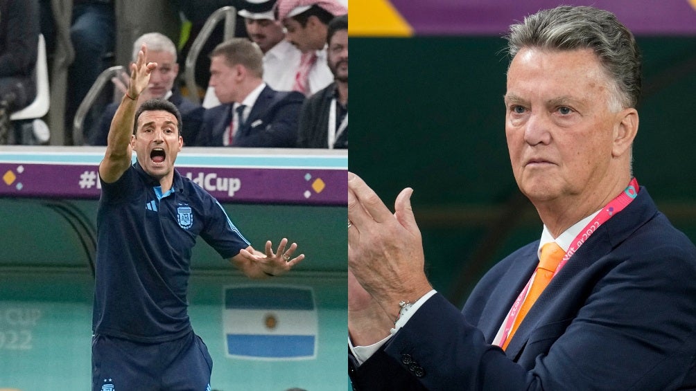 Scaloni y Van Gaal en Qatar 2022