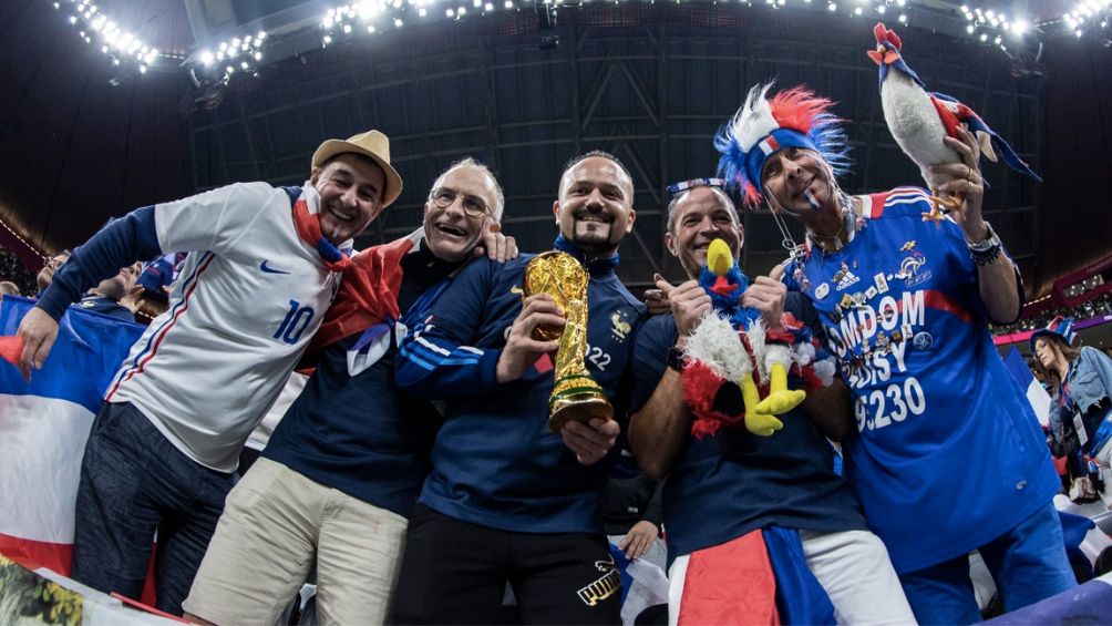 La afición francesa se hizo presente en el encuentro