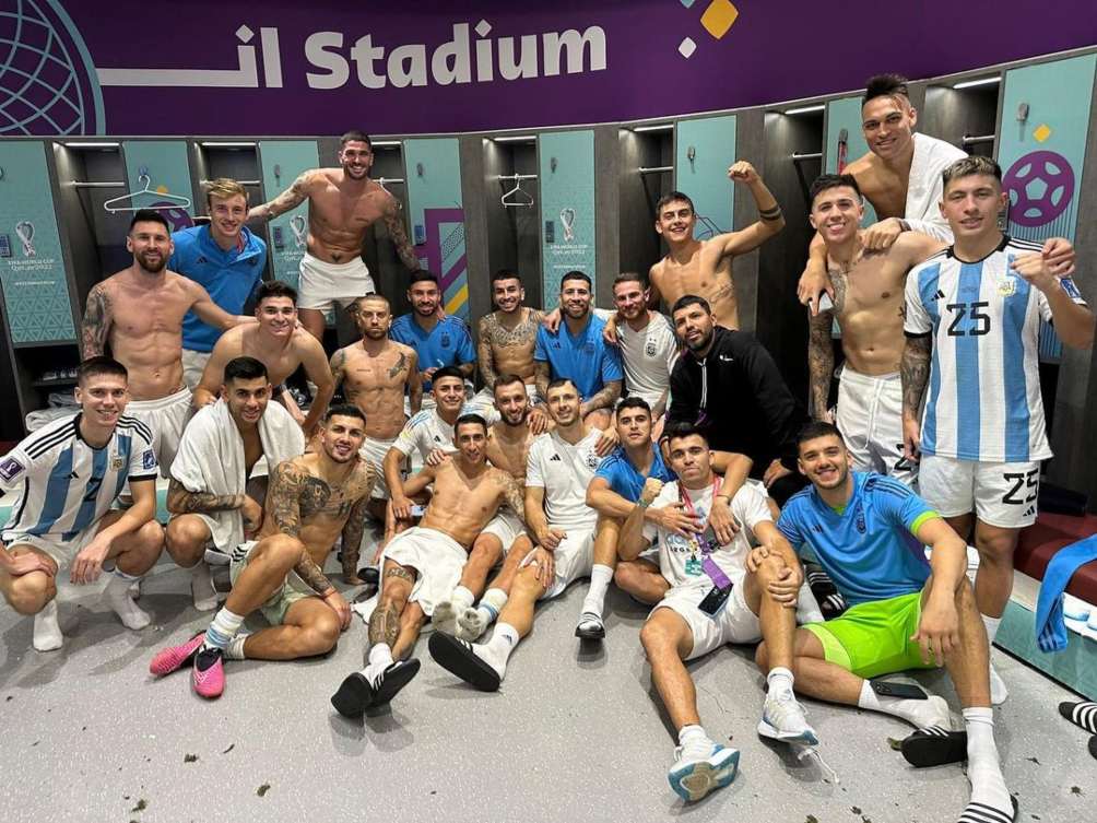 Argentina celebra psse a la Final de Qatar 2022