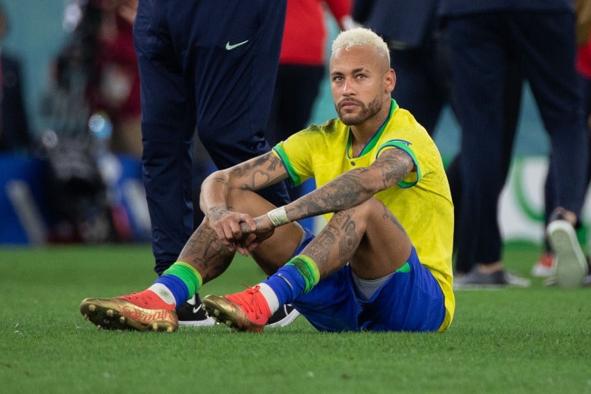 Neymar en la eliminación de Brasil