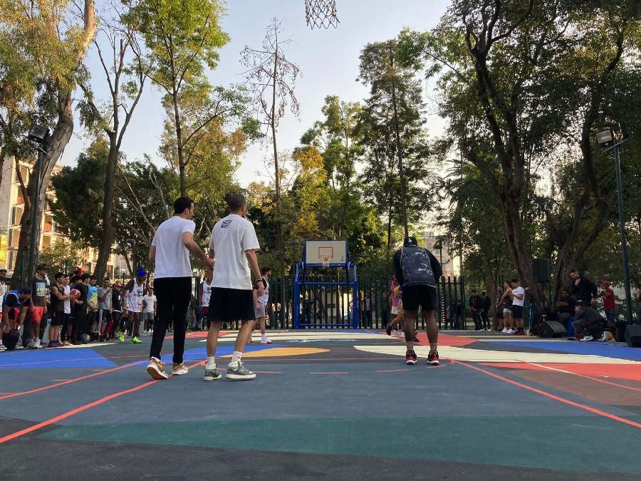 Cano recuperó el espacio para que se pueda jugar baloncesto 