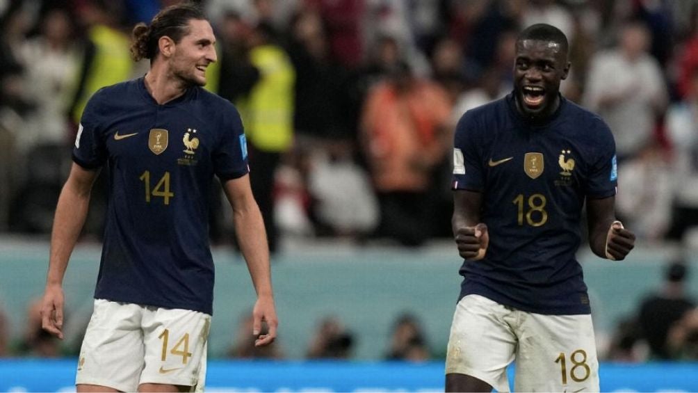 Rabiot y Upamecano en el duelo ante Inglaterra