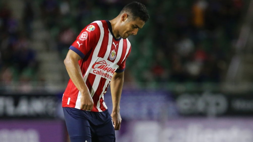 Tiba Sepúlveda en un partido de Chivas