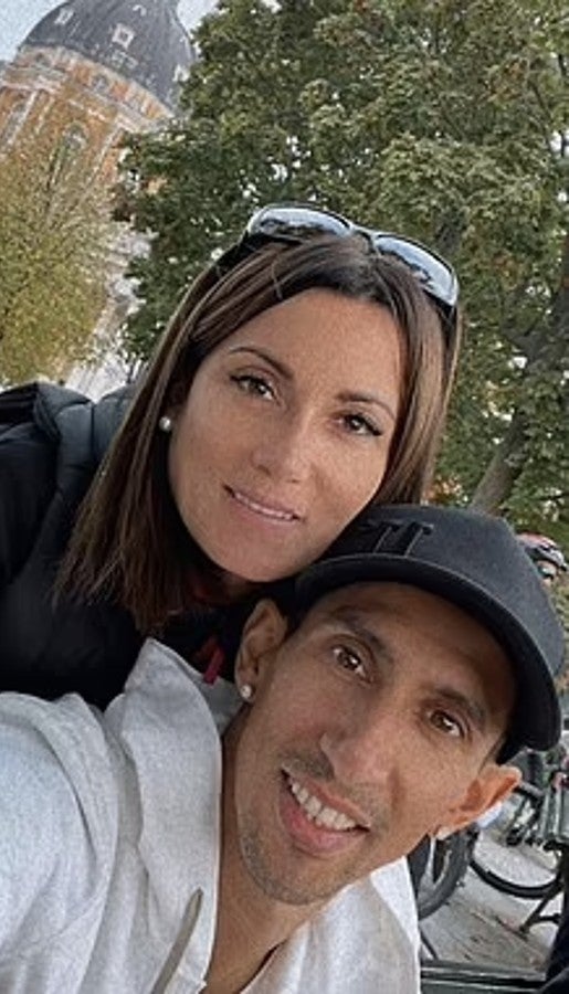 Angel Di Maria y su esposa