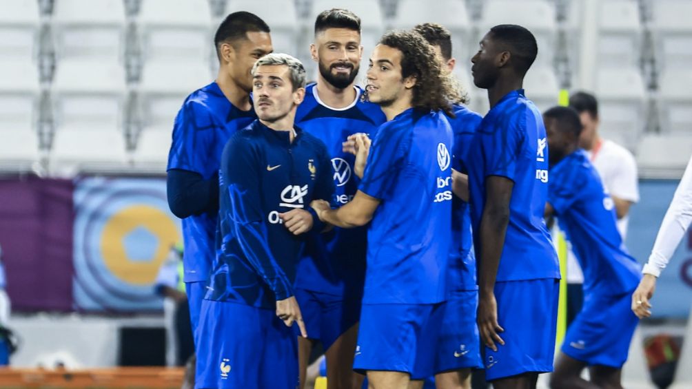 Griezmann en el entrenamiento de este viernes