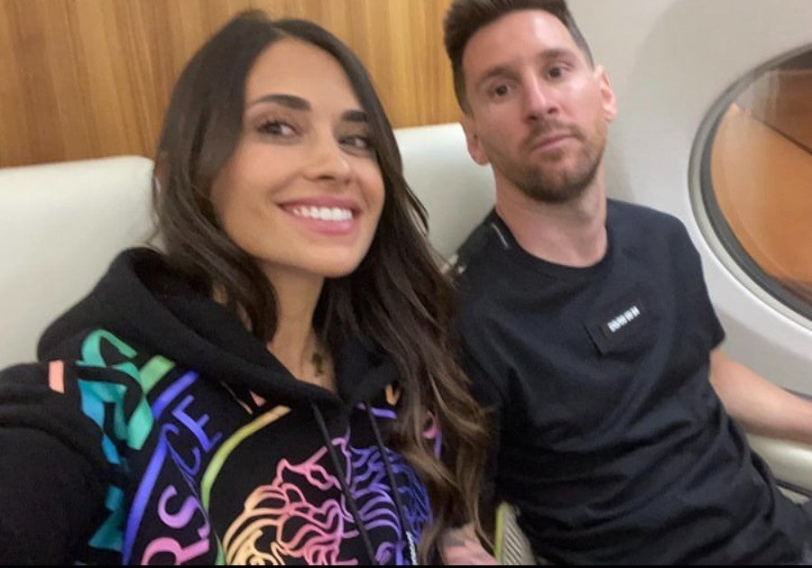 Antonela y Messi de vacaciones