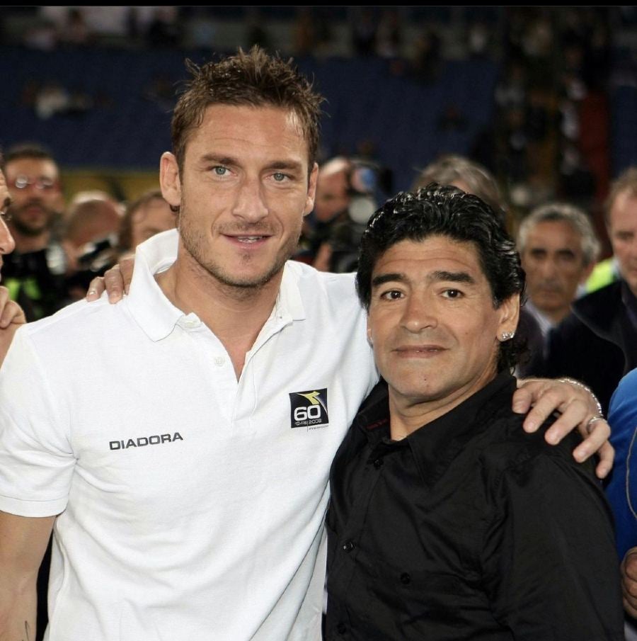 Totti y Maradona