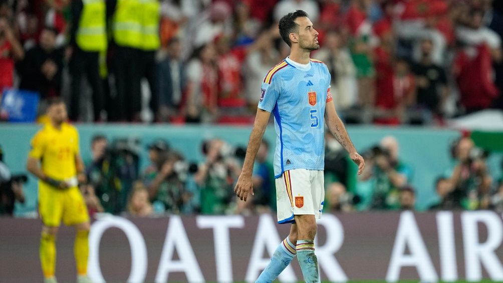 Busquets tras fallar el penal ante Marruecos