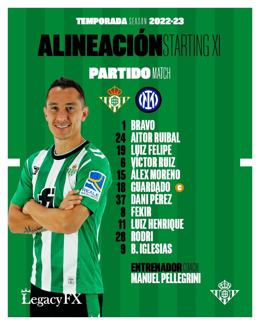 Andrés Guardado fue titular