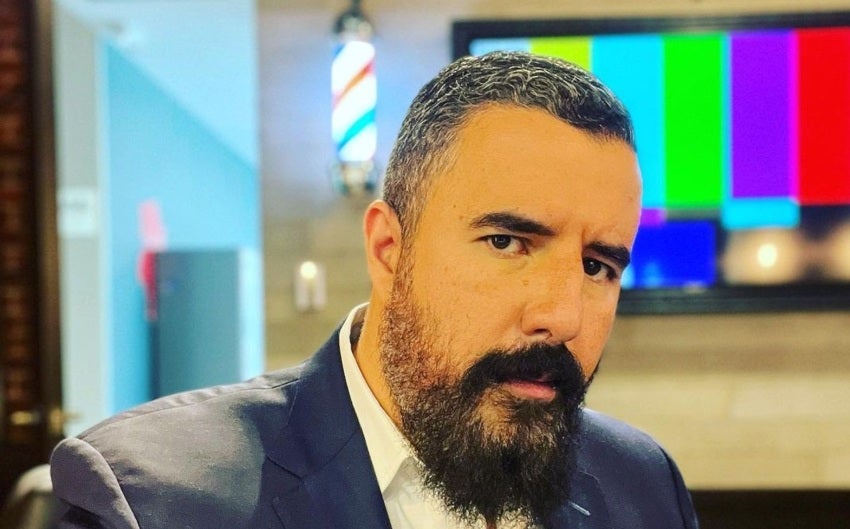 Álvaro Morales en una transmisión de ESPN