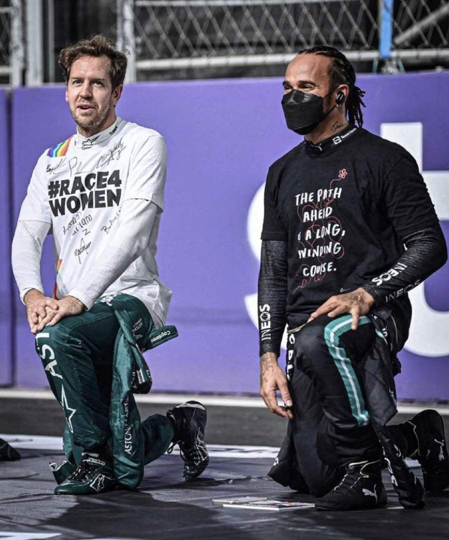 Sebastian Vettel y Lewis Hamilton