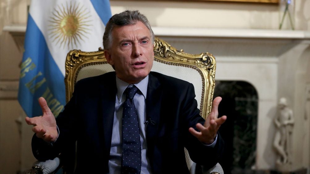 Macri estuvo presente en los juegos de la albiceleste