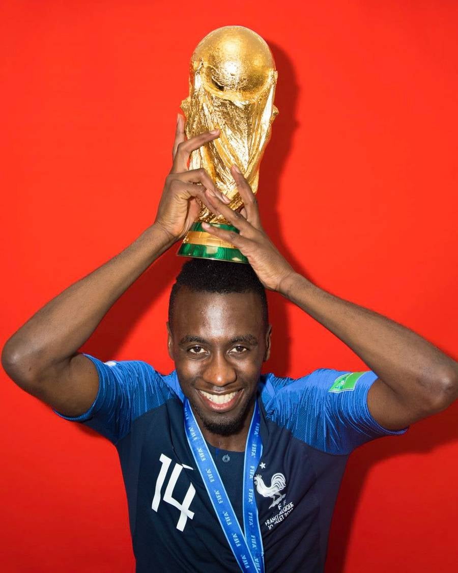 Blaise Matuidi con la Copa del Mundo 2018