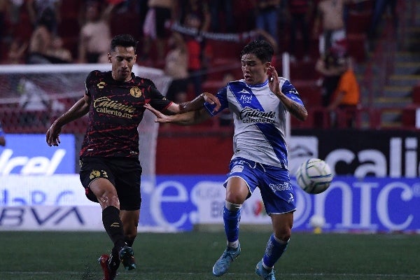 Iván López en un partido 