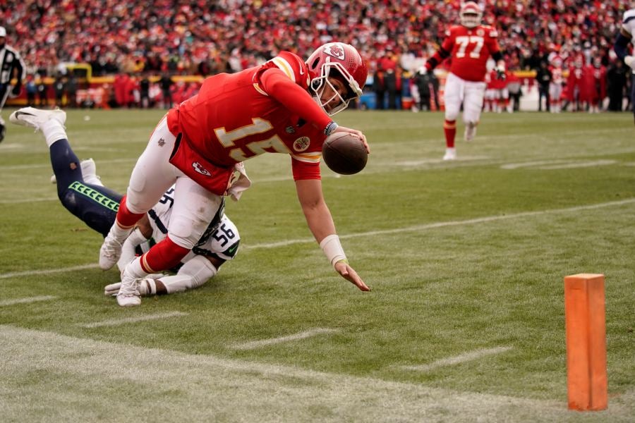 Chiefs jugando contra Seattle