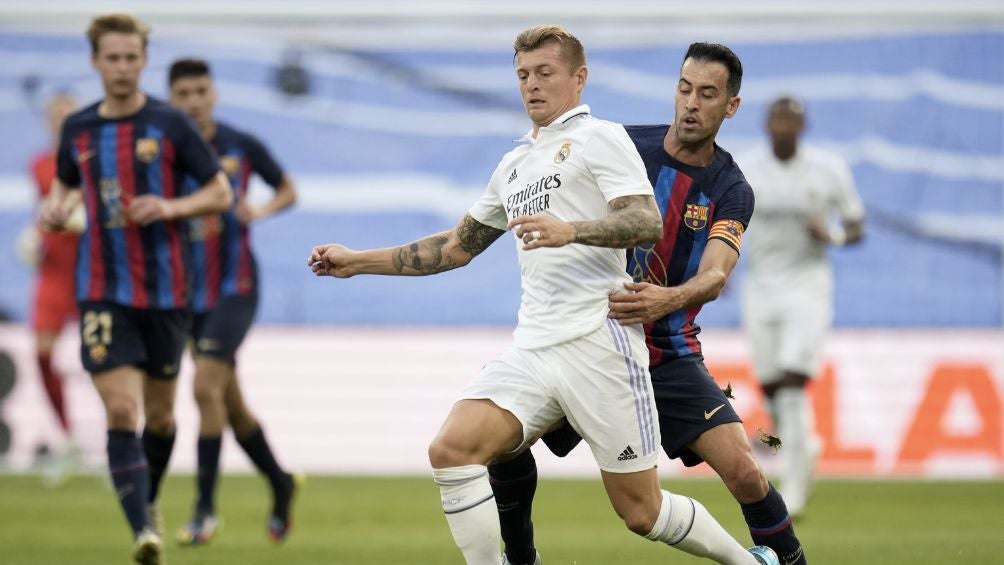 Kroos en un encuentro con el Real Madrid