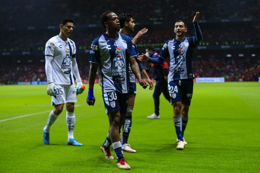 Romario Ibarra en la Final ida entre Toluca y Pachuca