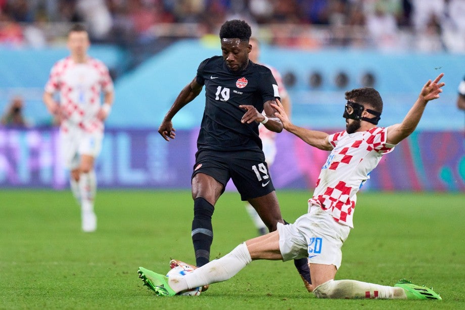 Alphonso Davies en Qatar 2022