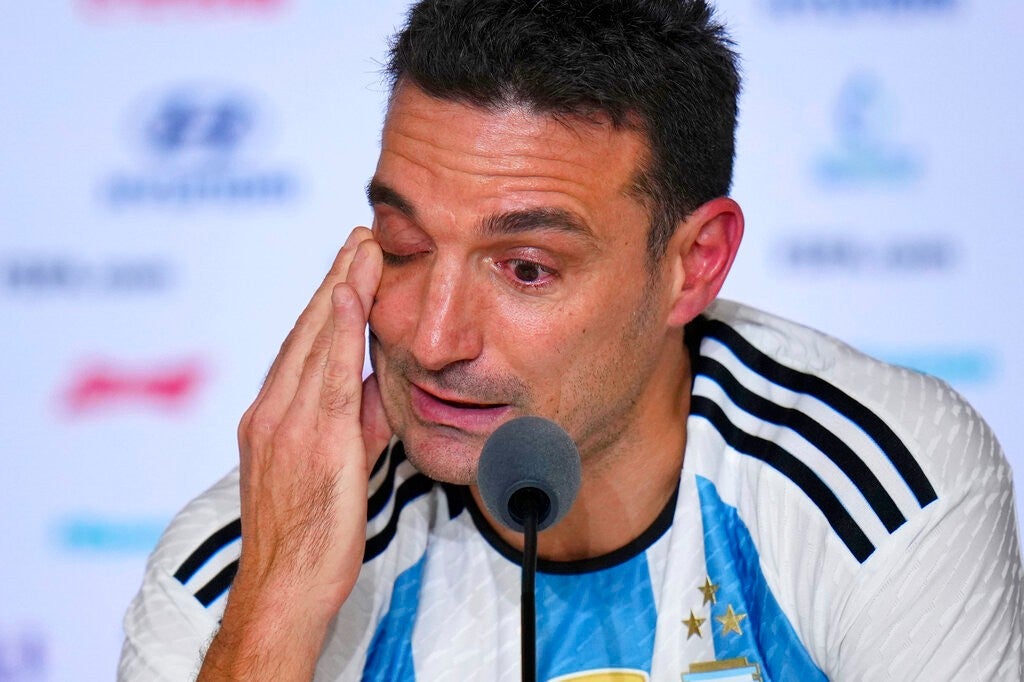 Lionel Scaloni al borde del llanto tras ser Campeón del Mundo