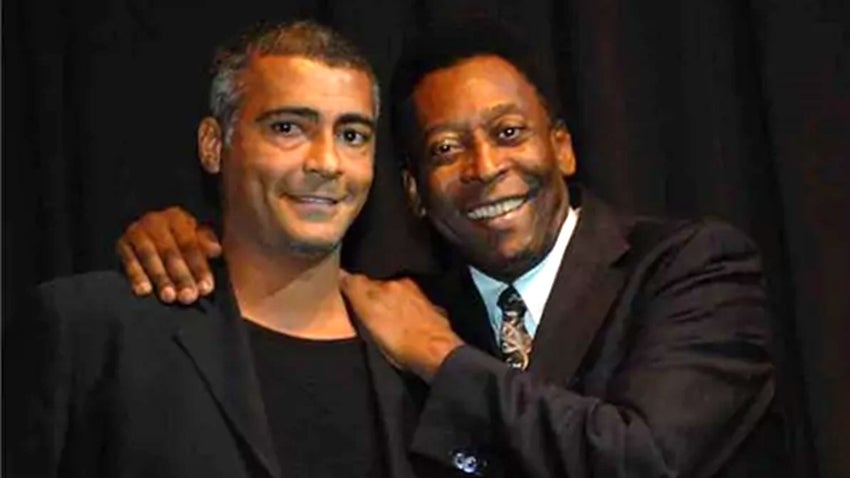 Romário y Pelé juntos 