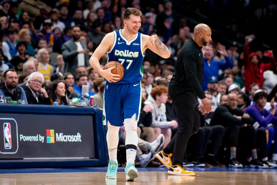 Luka Doncic en juego de la NBA