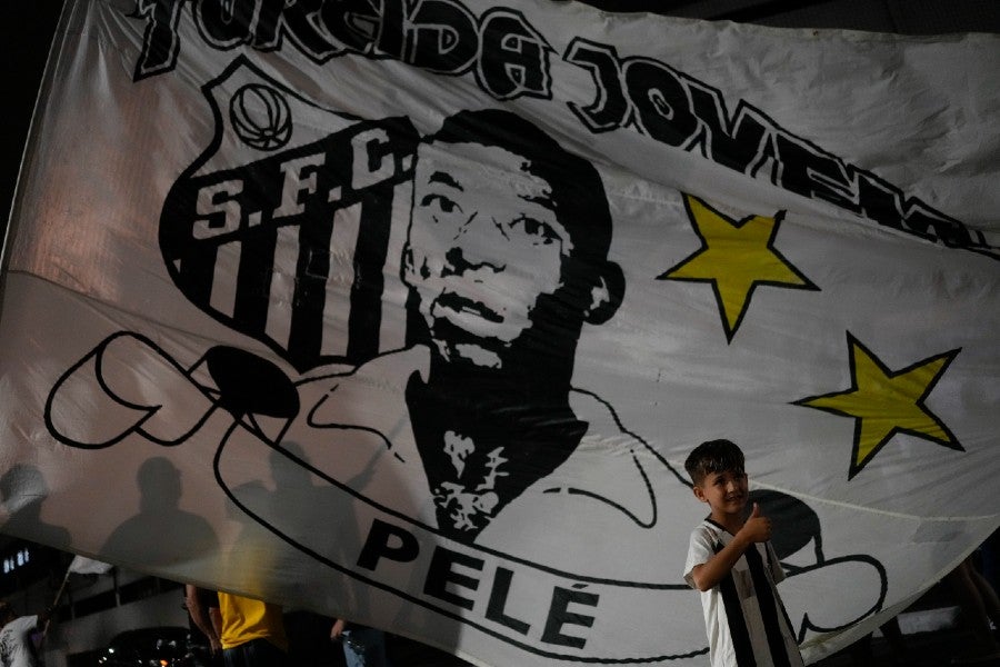 Pelé jugó en el Santos de Brasil 