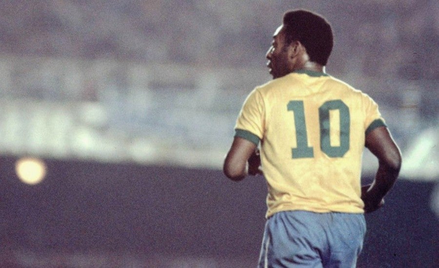 Pelé con la selección de Brasil 