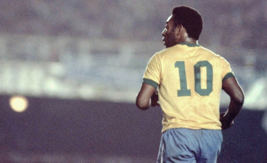 Pelé con la selección de Brasil