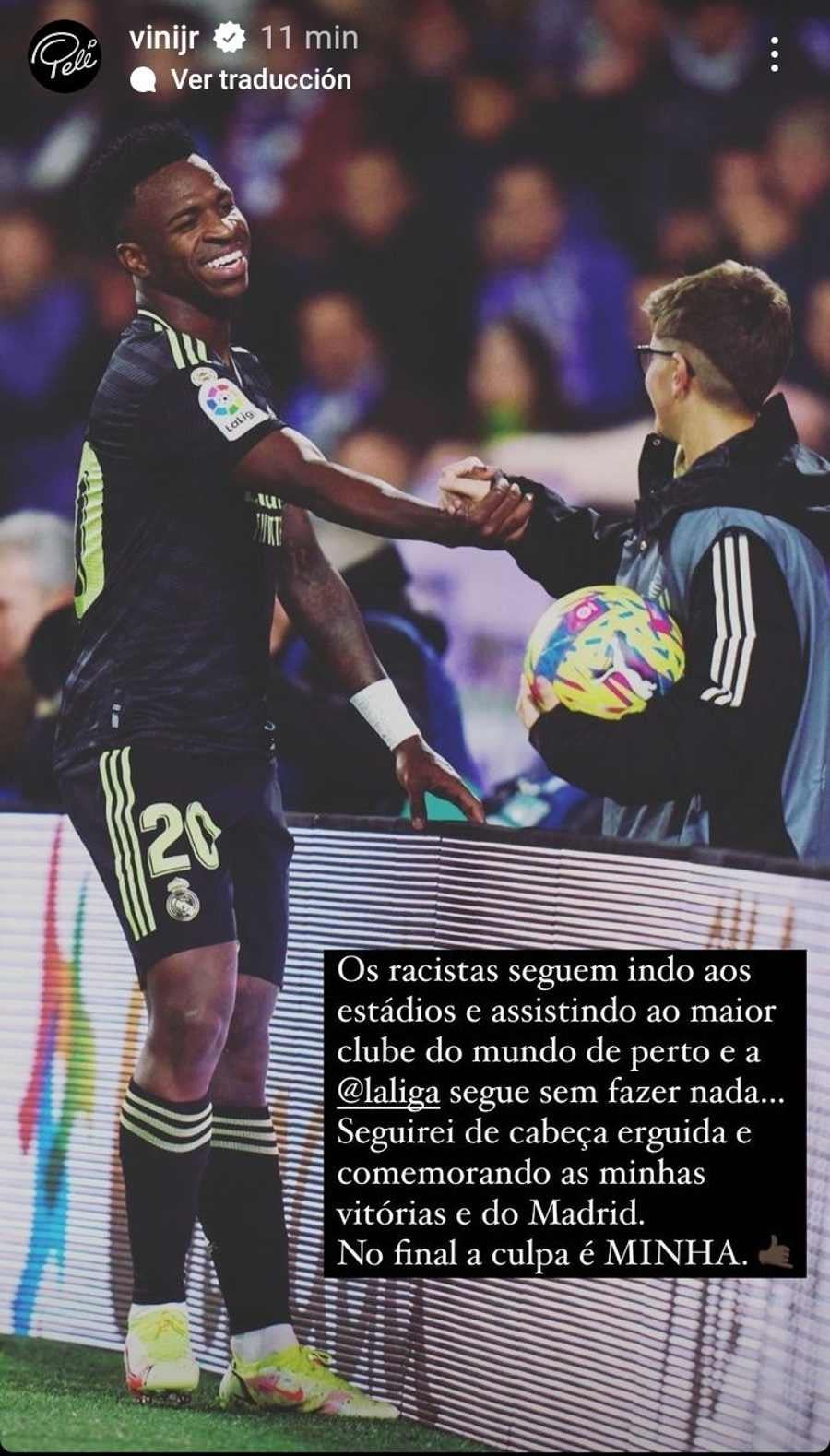 El jugador compartió esta fotografía en su Instagram