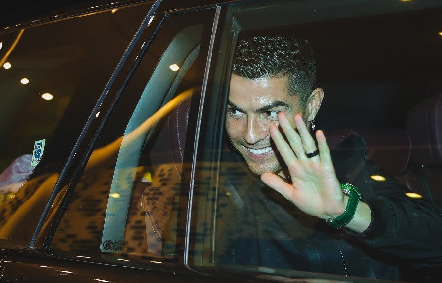 Cristiano Ronaldo ya llegó a Arabia Saudita