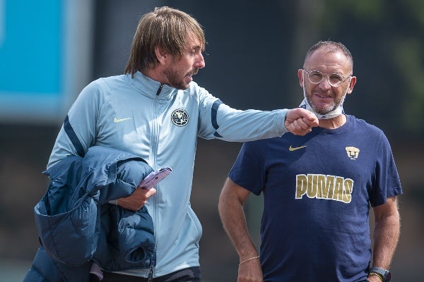 Herrera junto a Andrés Lillini 