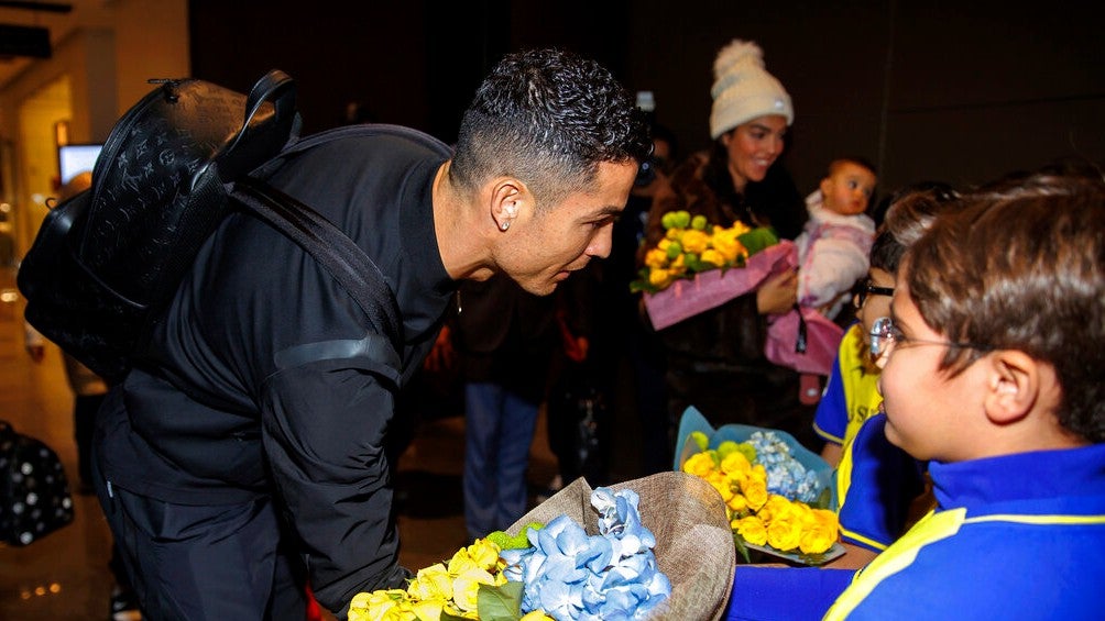 Cristiano Ronaldo tuvo gran recibimiento en ARabia Saudita