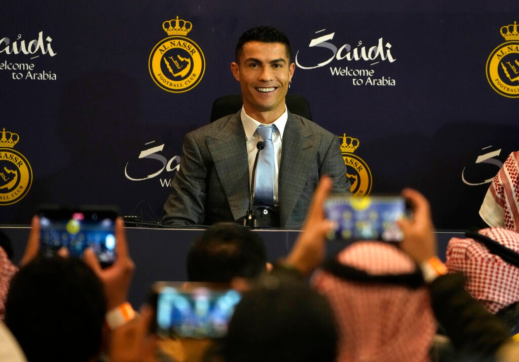 Cristiano Ronaldo en conferencia de prensa