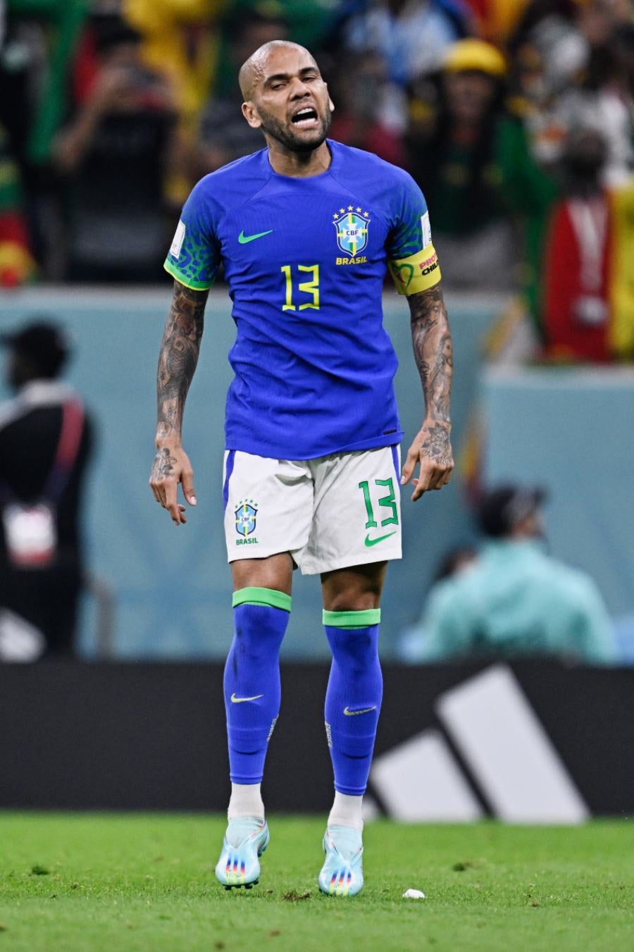 Dani Alves con Brasil en Qatar 2022