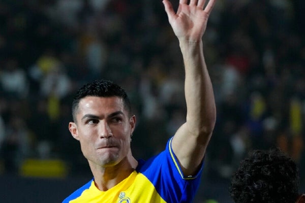Ronaldo durante la presentación con su nuevo club