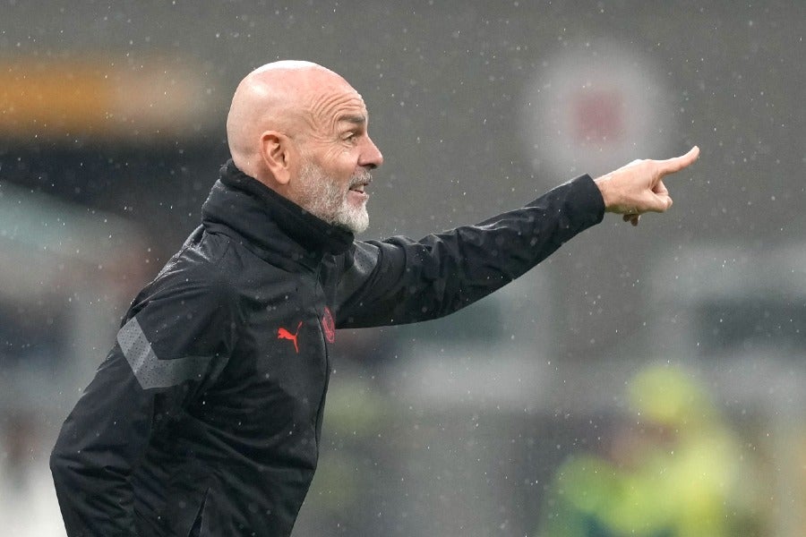 Stefano Pioli con el Milan 