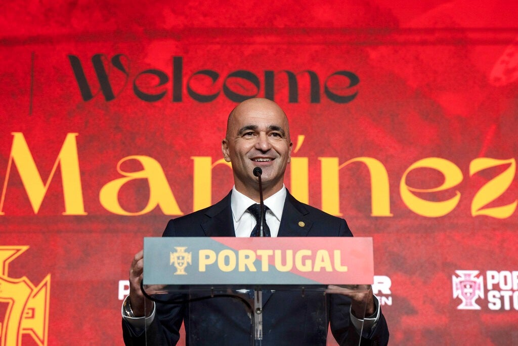 Roberto Martínez en conferencia de prensa