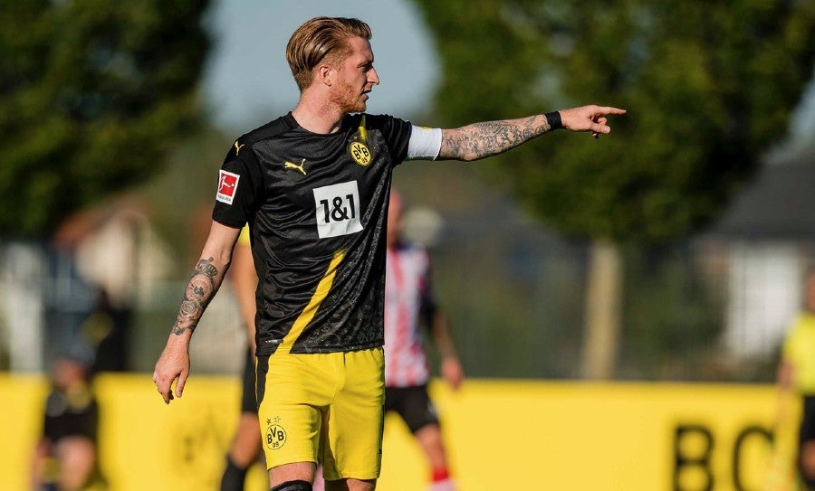 Marco Reus en entrenamiento con el Borussia Dortmund