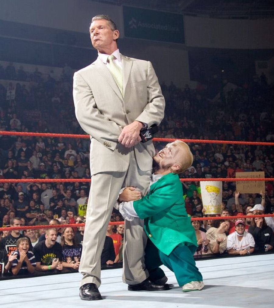 Vince McMahon en una pelea de WWE