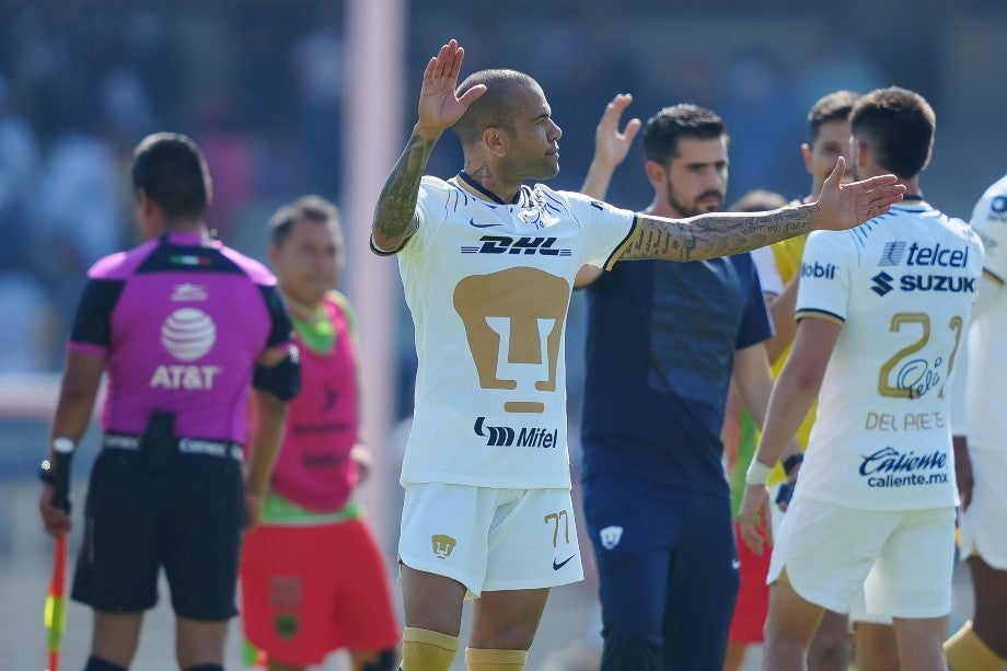 Dani Alves tras el patido ante Juárez FC