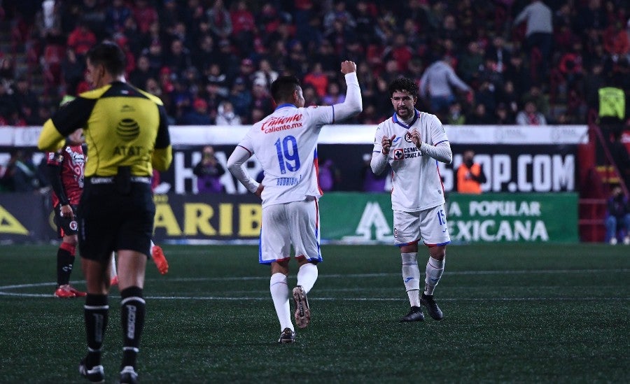 Charly Rodríguez celebra el gol del empate en el Estadio Caliente