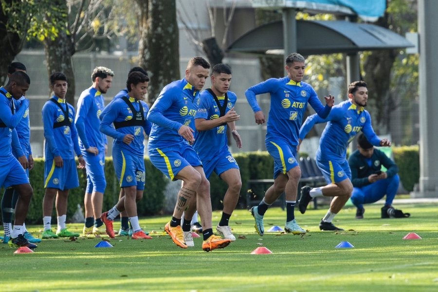 Entrenamiento del América este martes 10 de enero