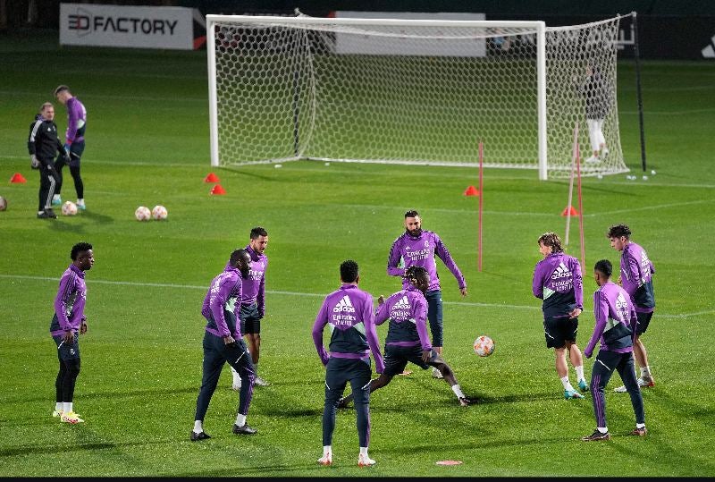 Real Madrid entrenando