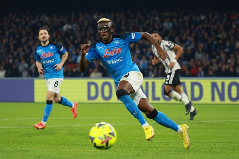 Victor Osimhen con el Napoli