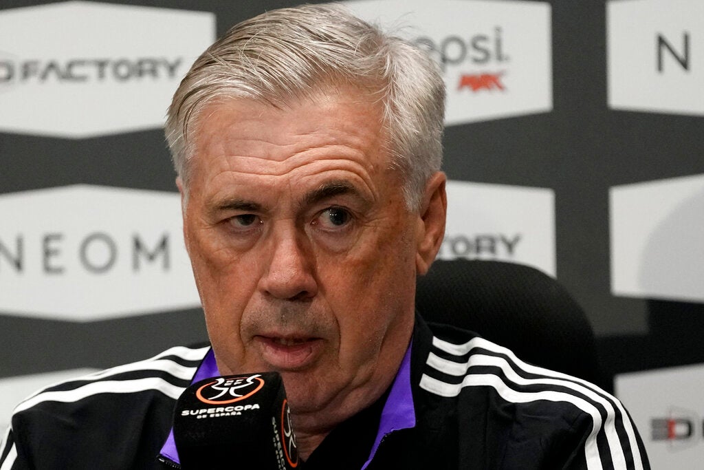 Carlo Ancelotti en conferencia de prensa