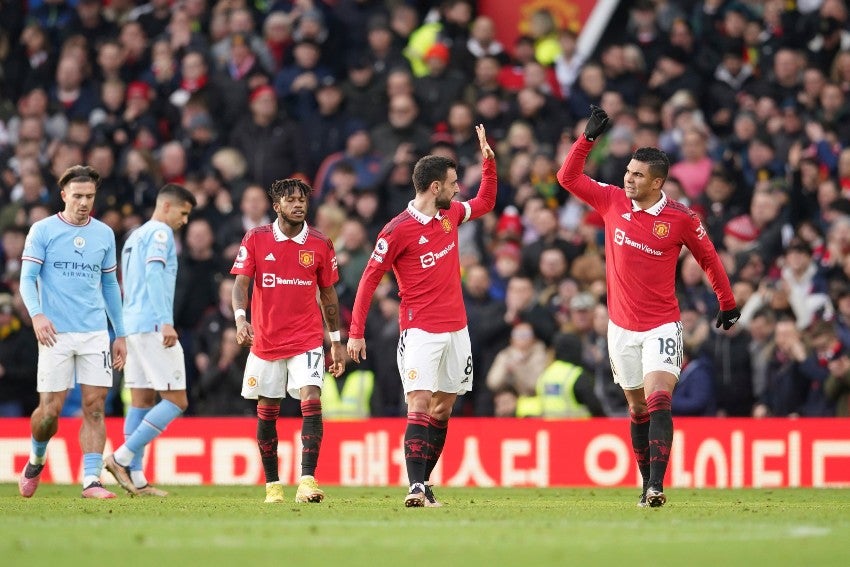 United en celebración de gol