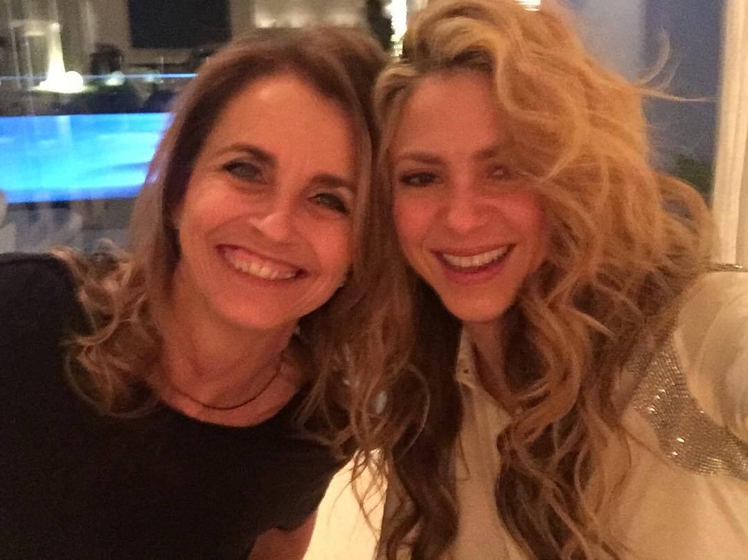 Shakira con su exsuegra