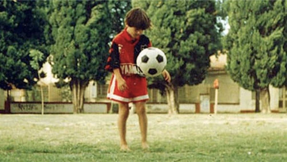 Messi cuando era un niño en Rosario