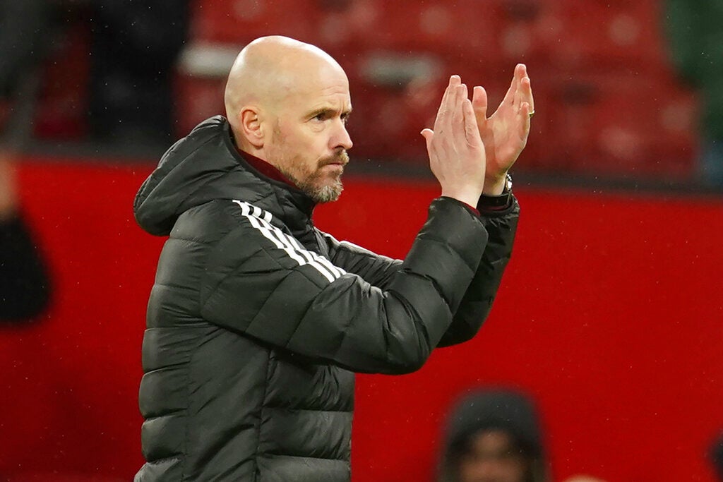 Erik Ten Hag con el Manchester United