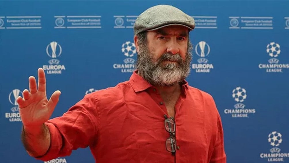 Eric Cantona durante un evento